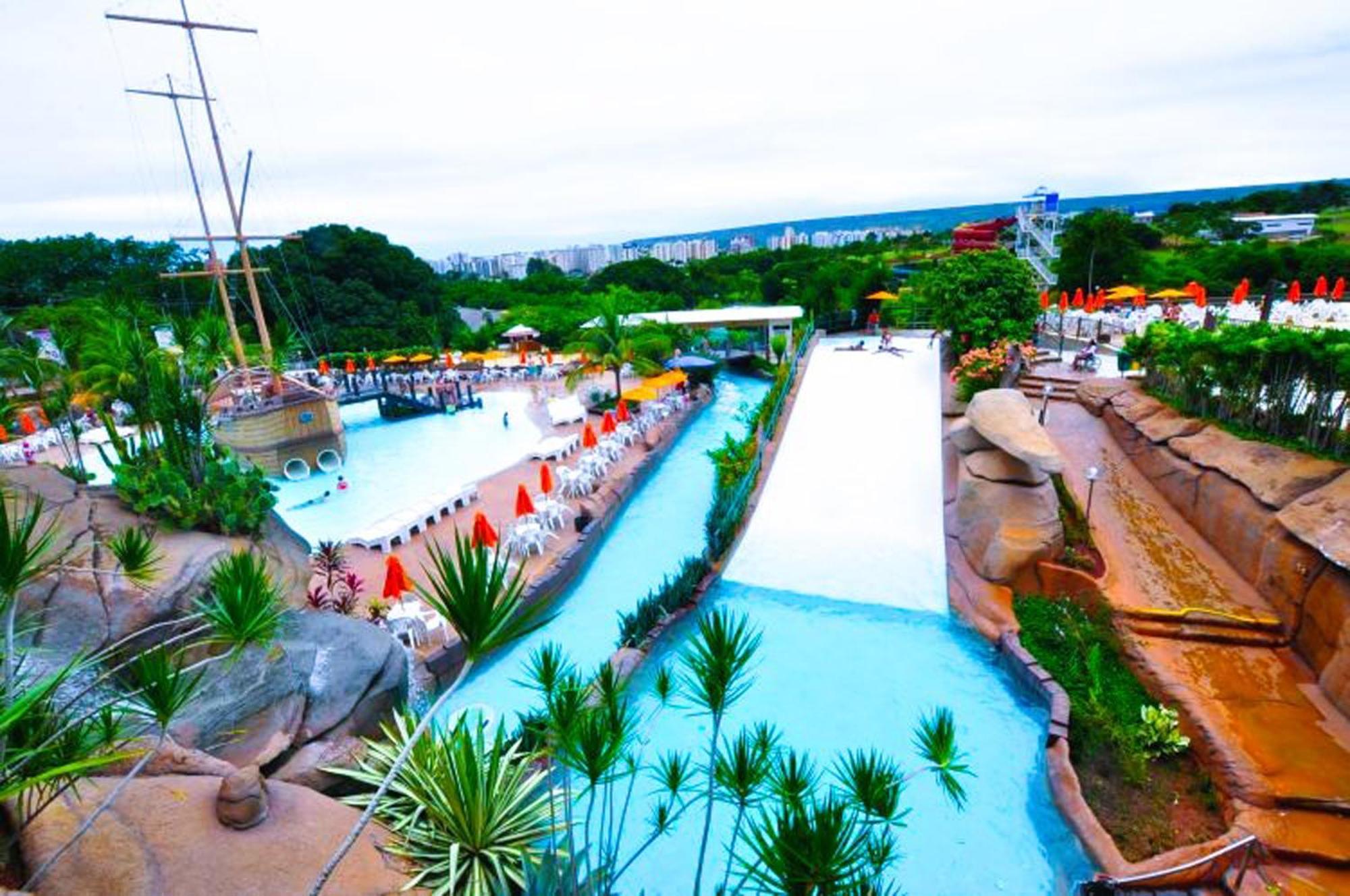 Lacqua Diroma Oficial - Diroma Acqua Park Incluido - Com Roupa De Cama E Banho Caldas Novas Kültér fotó